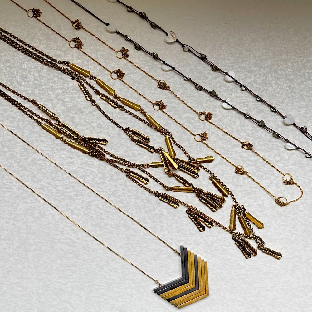 Lot of 4 Madewell boho necklaces